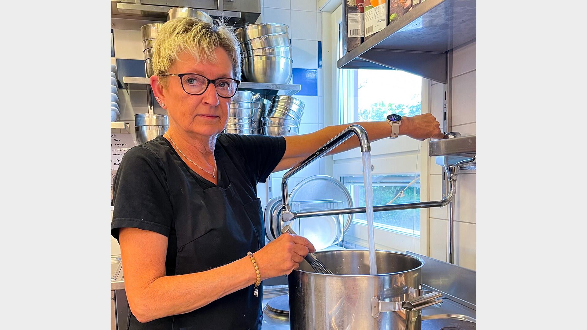 Susanne Lund jobbar som kock på en förskola.