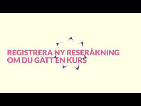 Digital Reseräkning | Registrera ny reseräkning vid kurs