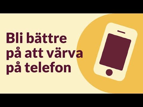 Bli bättre på att värva på telefon
