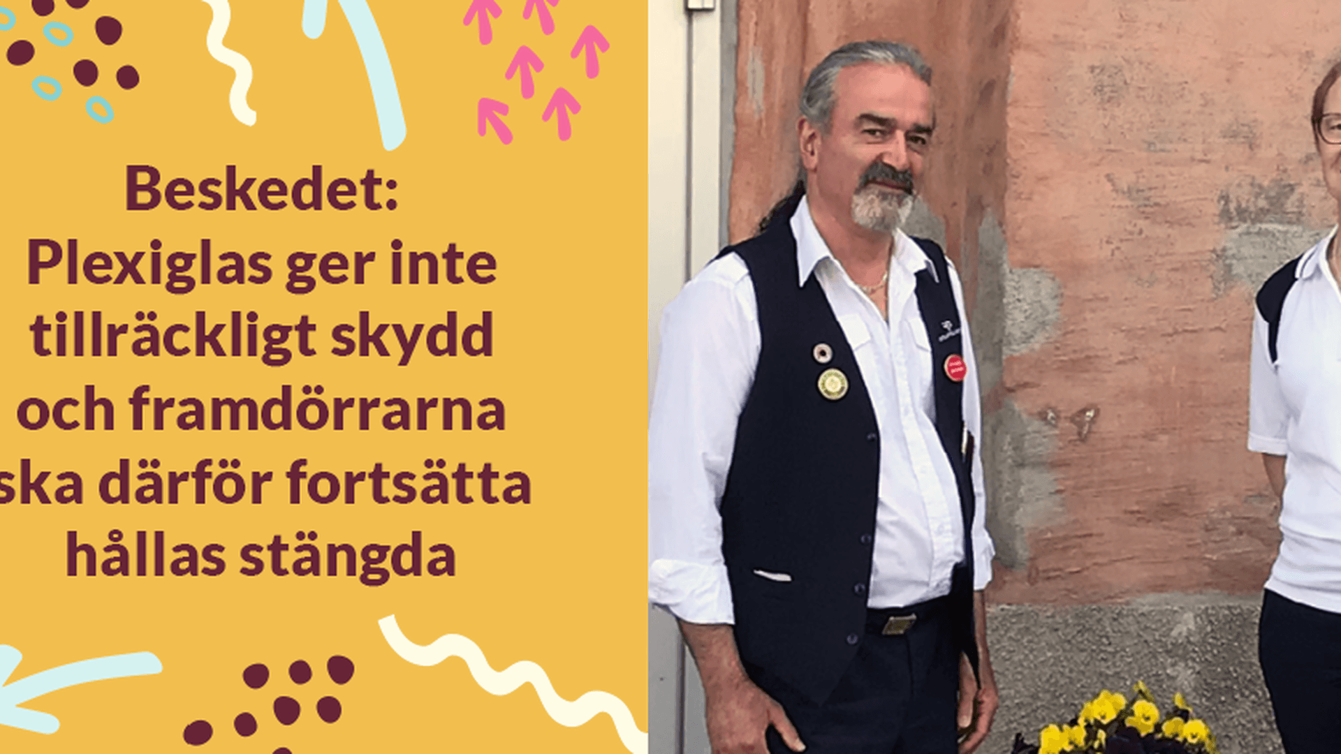 Jafar Sarehkhani och Matilda Sennerfeldt, bussförare och skyddsombud på Gamla Uppsala Buss, är nöjda med Arbetsmiljöverkets beslut.
