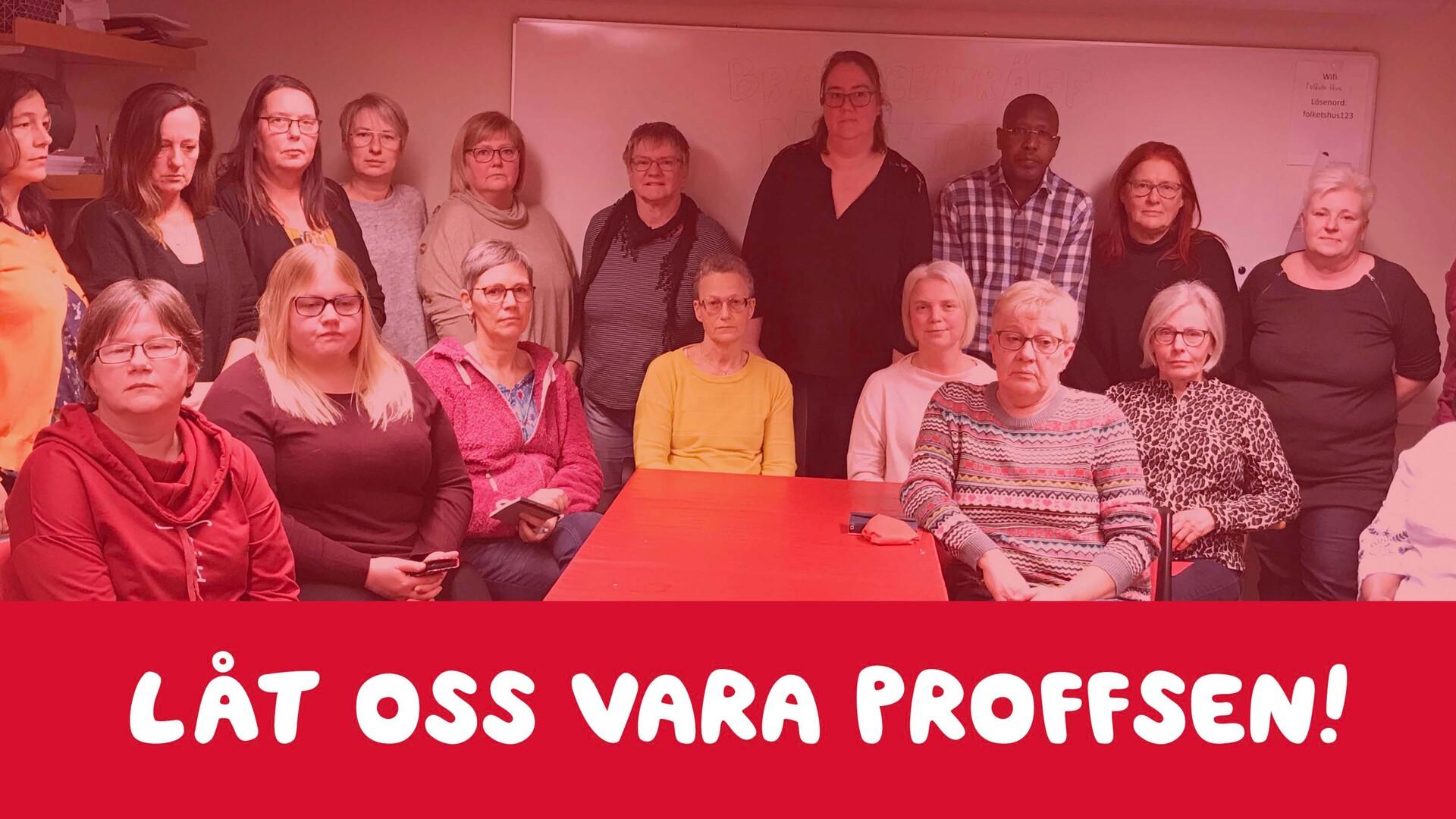 Majoriteten av personalen som jobbar natt i Vaggeryds kommun samlades för att diskutera neddragningarna.