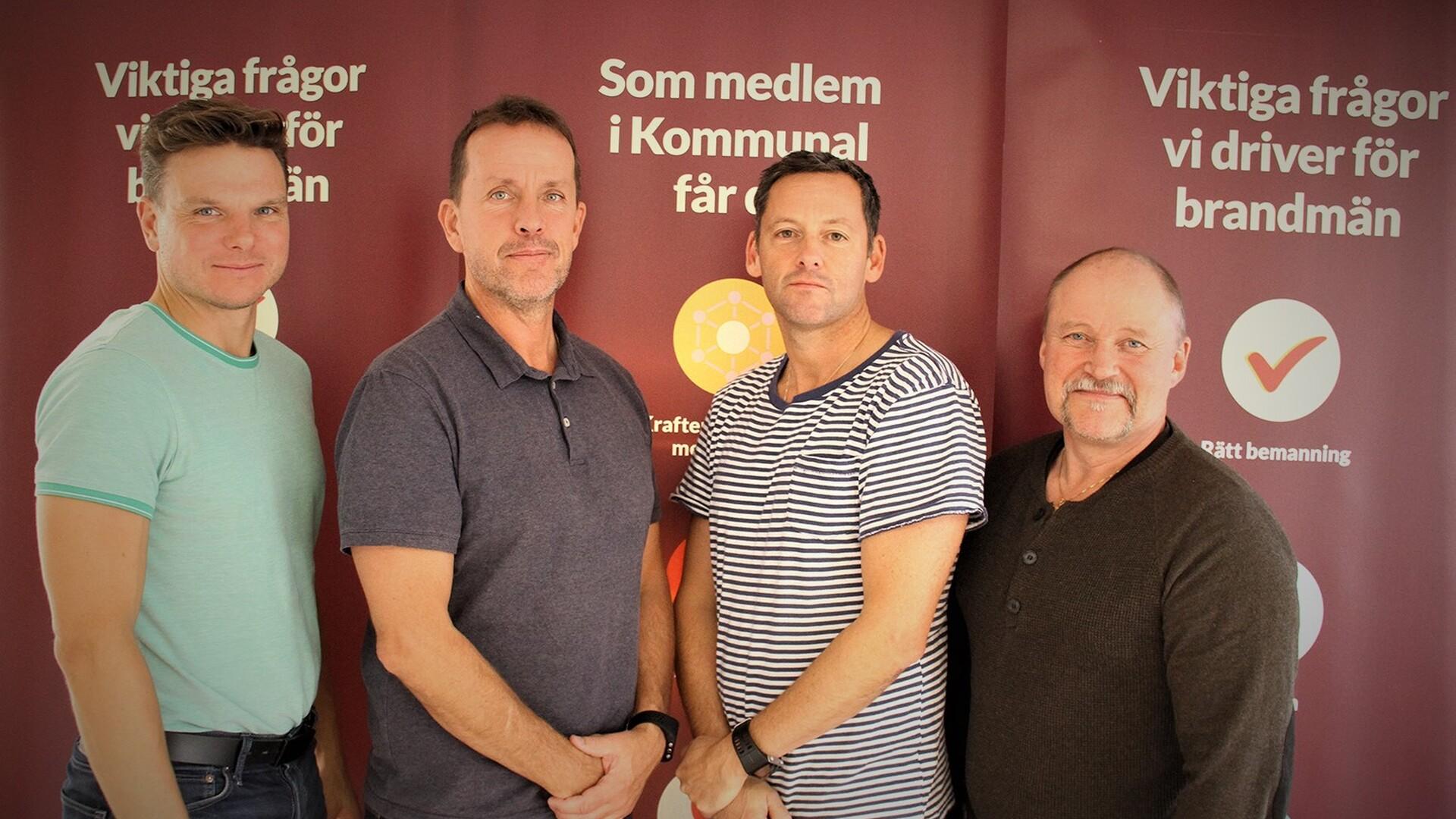 Joakim Ekholm, Mikael Svanberg, Carmelo Lundblad och Magnus Sjöholm. 