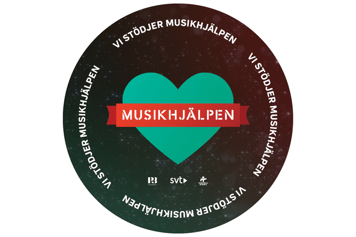 Musikhjälpens logotyp.