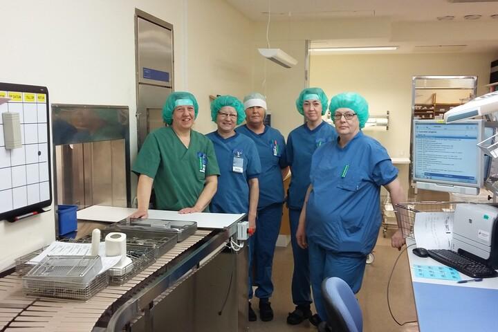 Undersköterksorna på steriltekniska enheten på Höglandssjukhuset